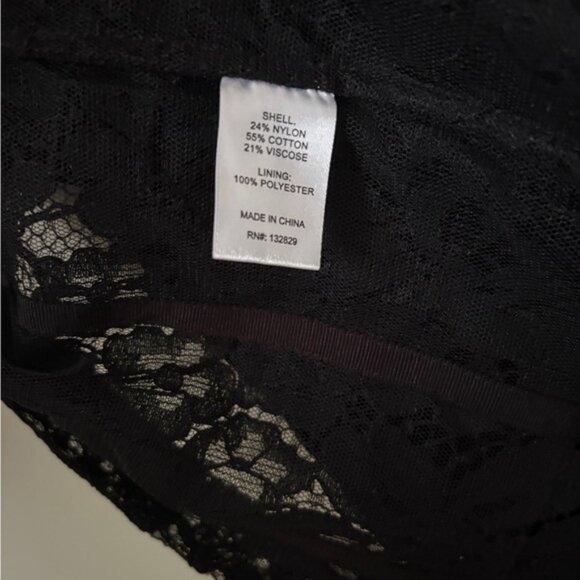 NEW Helsa Lace Column Dress Sheer Bustier Maxi Black | XS - Picture 16 of 16